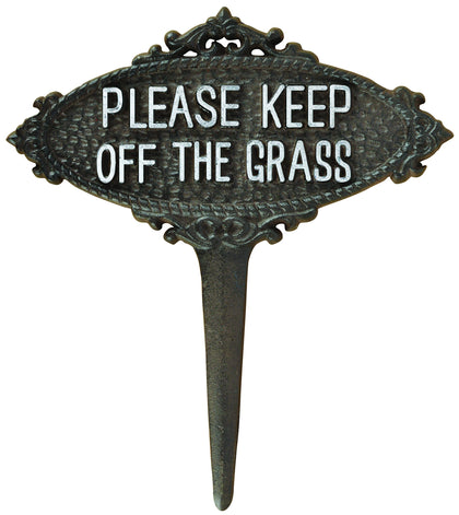 Esschert Design TT207 sign please keep off the grass for durable outdoor yard decor