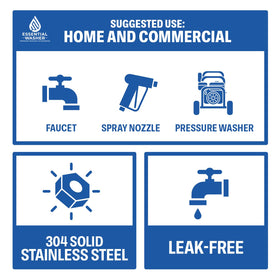 Essential Washer pressure washer compatible fittings enable versatile cleaning tasks.