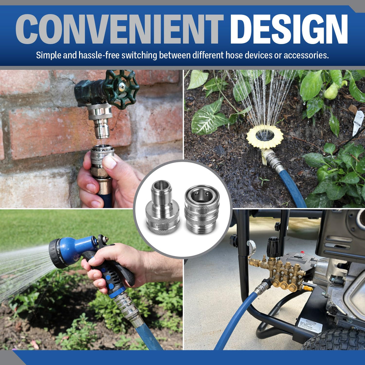 Essential Washer pressure washer pump connector for quick setup