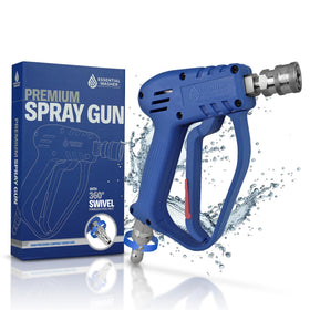 Essential Washer short gun with stainless swivel for flexible, corrosion-resistant high-pressure cleaning