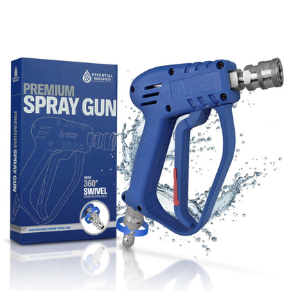 Essential Washer short gun with stainless swivel for flexible, corrosion-resistant high-pressure cleaning