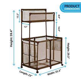 Essentially Yours large 59.4-inch height keeps floats and toys accessible.
