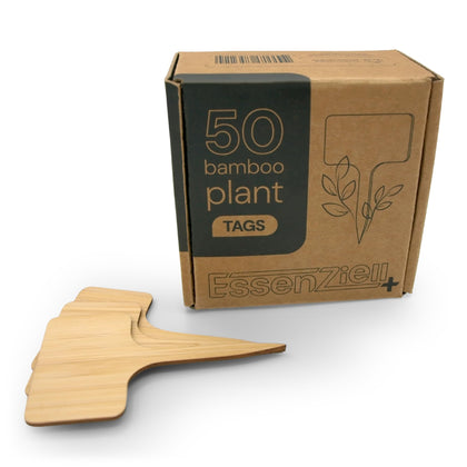 EssenZiell bamboo label with 4in short T-type marker for clear herb labeling.