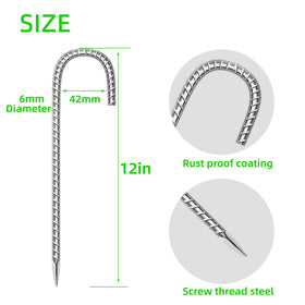 ESSFF anti-rust galvanized steel stake secures garden structures with durable performance