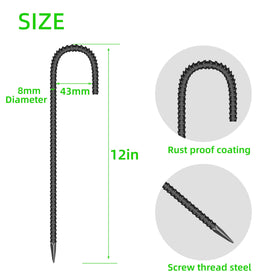 ESSFF galvanized steel ground stake for outdoor use with weather resistance.