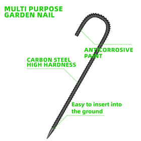 ESSFF sturdy rebar anchor supports tents, fences, and nets in wind.