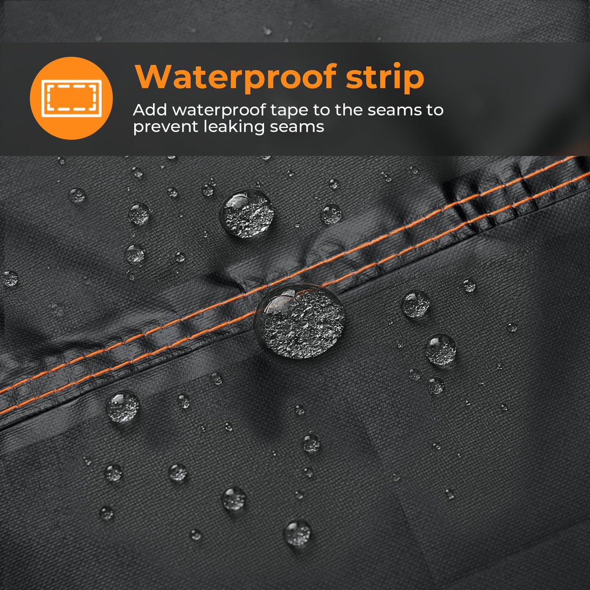 Straps and toggles on ESSORT cover hold it in place during strong storms
