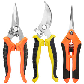 ESTARES 3-pack garden shears with bypass blade for clean pruning.