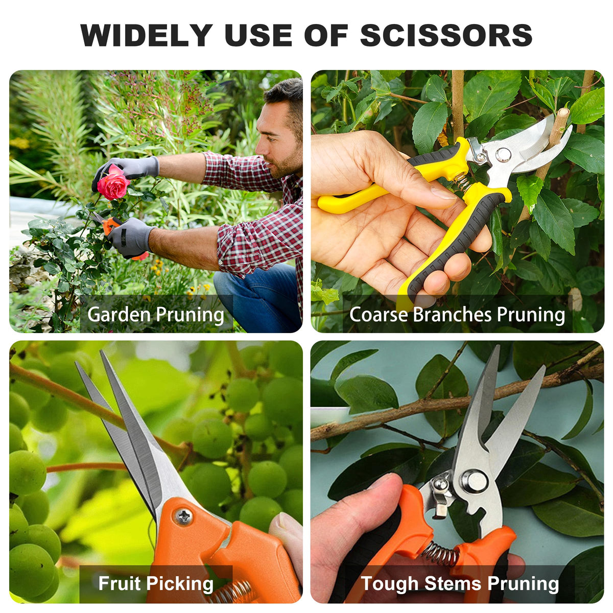 ESTARES safety lock keeps blades closed when not in use.
