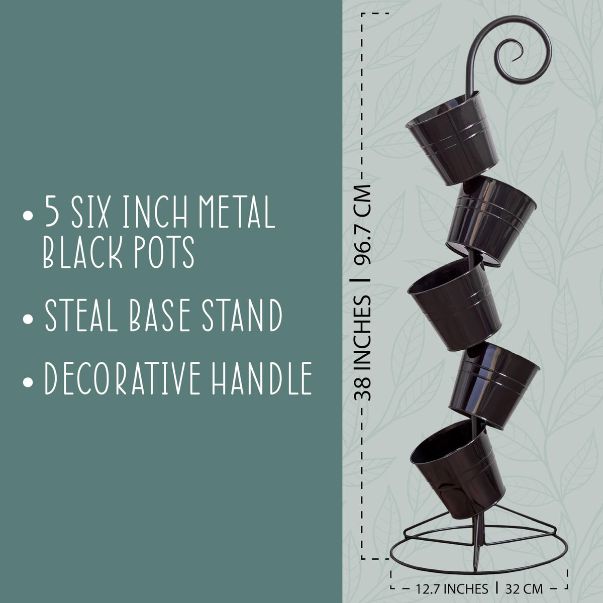 Esterno waterfall display adds vertical charm to decks and balconies