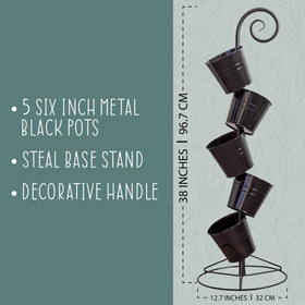 Esterno waterfall display adds vertical charm to decks and balconies