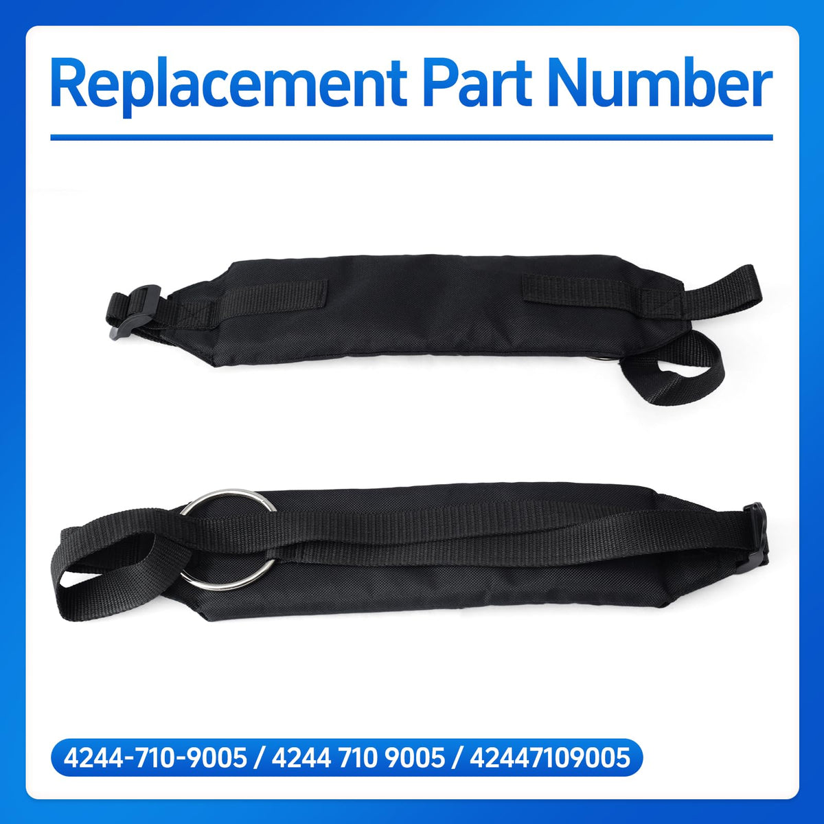 Esttlamer 4244-710-9005 label on replacement strap for quick ID