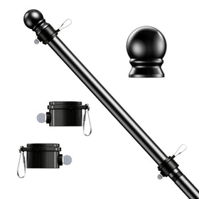 ESTTOP 6 ft flag pole exterior mount for durable outdoor display