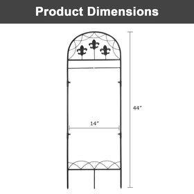 ESTTOP Fleur-style flag pole adds decorative touch to patios and gardens