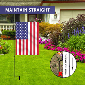 ESTTOP gift-ready garden flag stand suitable for holidays and home decor