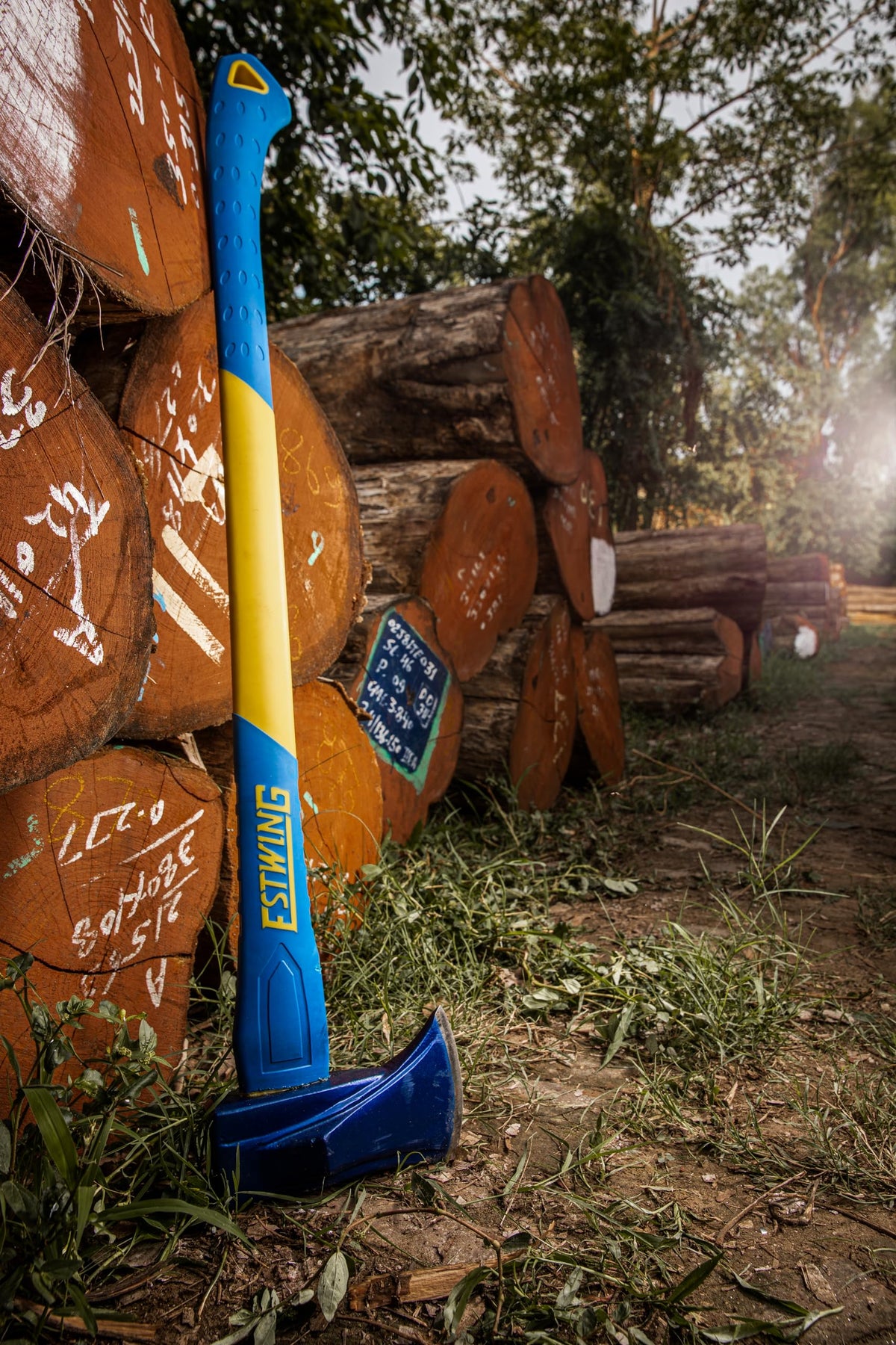 Estwing axe made in India emphasizes durable construction for daily use.
