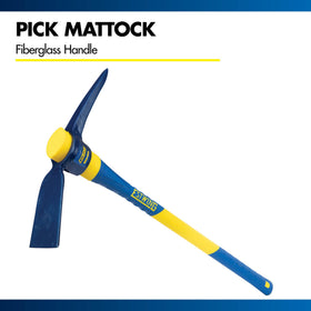 Estwing 5-Pound Pick Mattock pick-end penetrating hard surfaces for easy breakthrough.