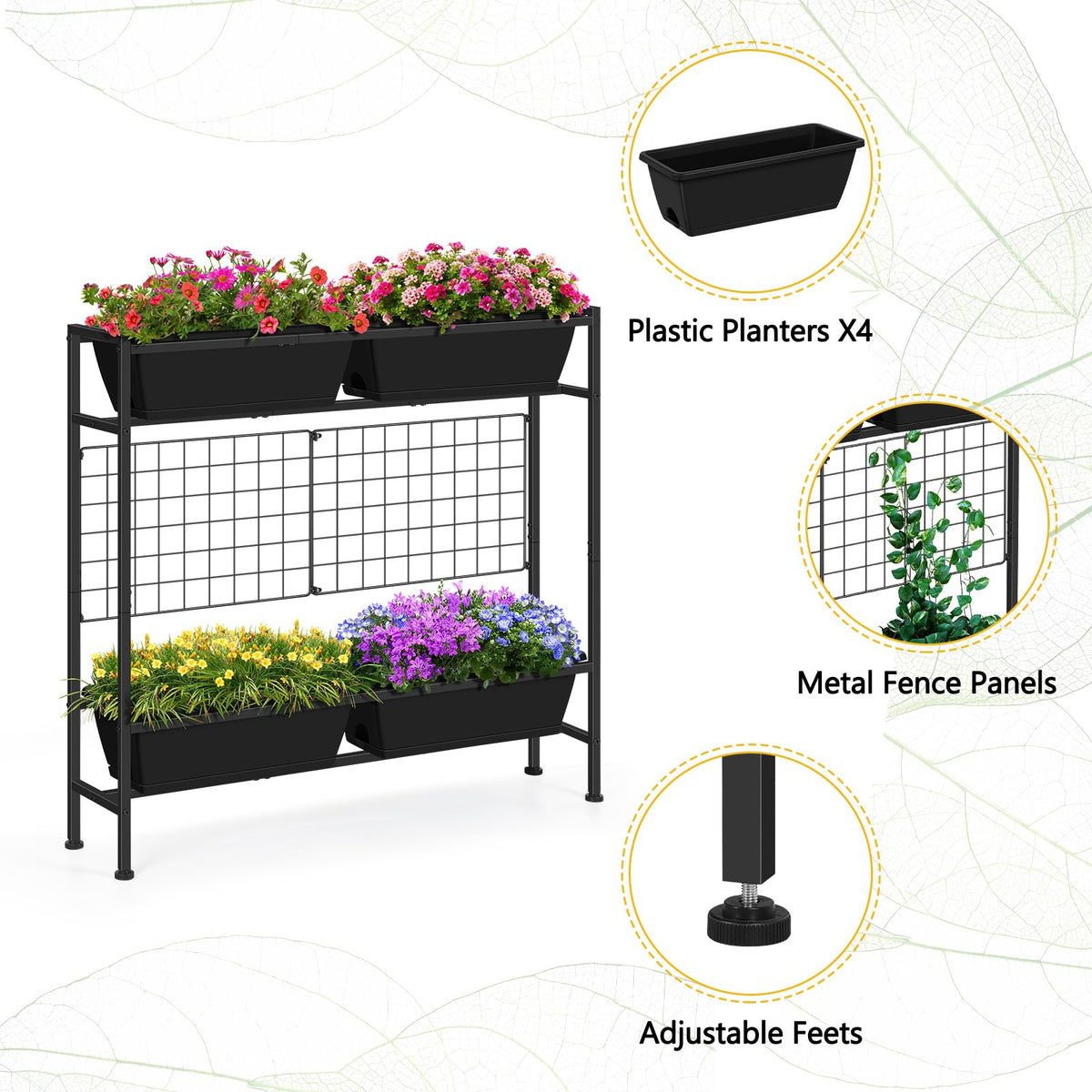 ETELI compact and tall, 32.4-inch height fits small outdoor settings.
