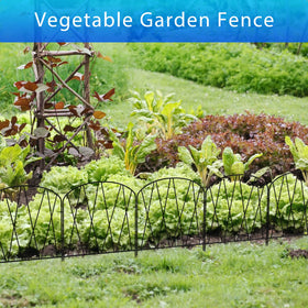 ETELI easy-assembly border fence with zip ties for fast, tool-free installation.