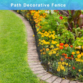ETELI garden-border panels help protect beds and define pathways.
