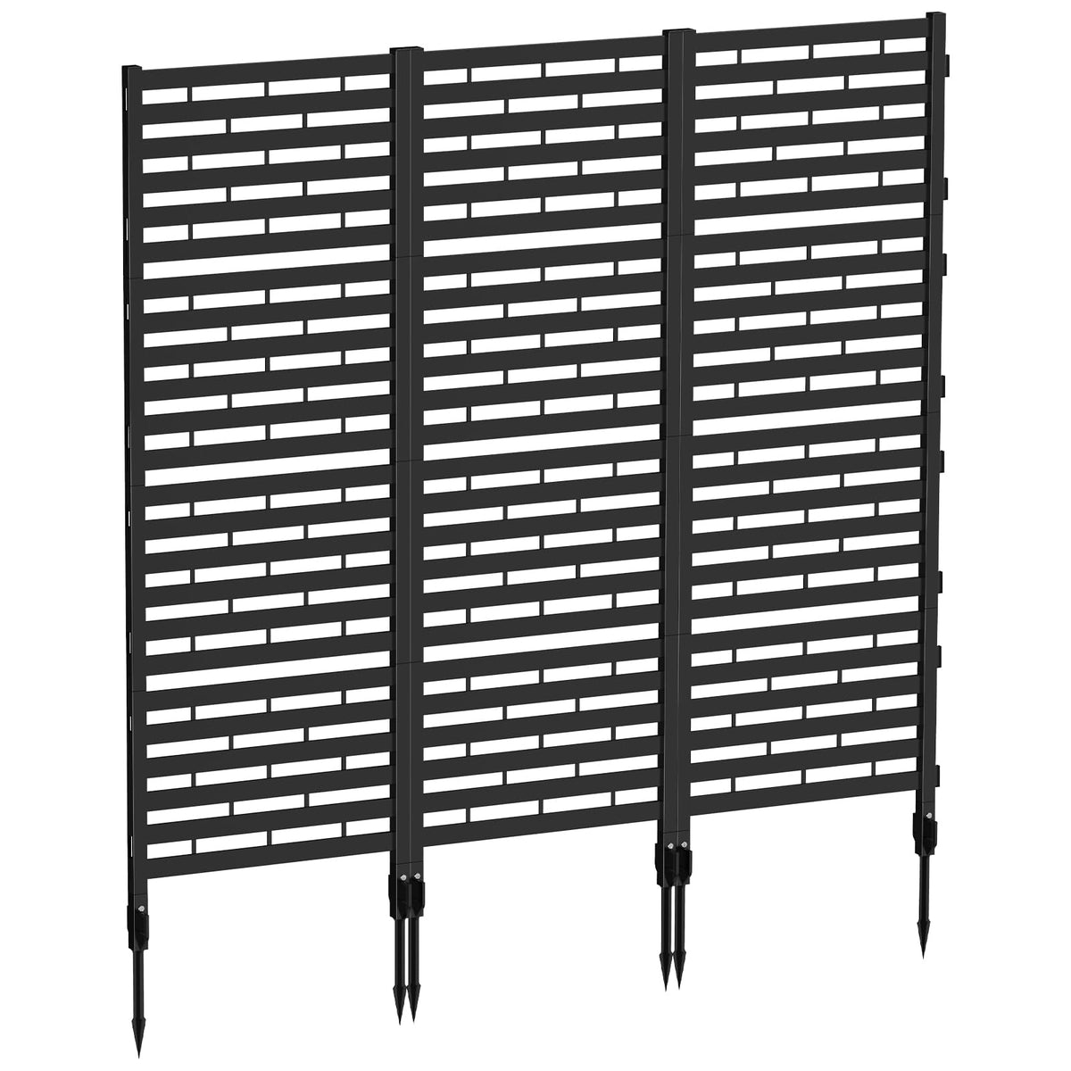 Eteli garden fence 12-pack panel blocks sightlines for private patio spaces
