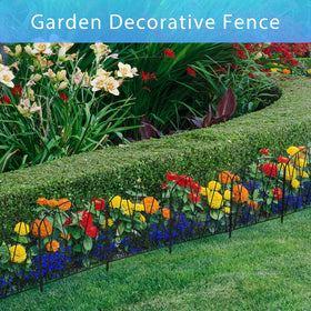 ETELI multi-use fence for flower beds, lawns, and courtyards adds charm.