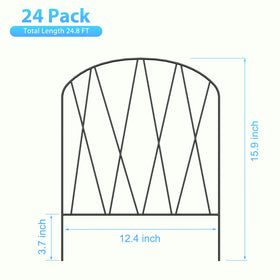 ETELI rustproof arch garden fence adds decorative structure for outdoor spaces.