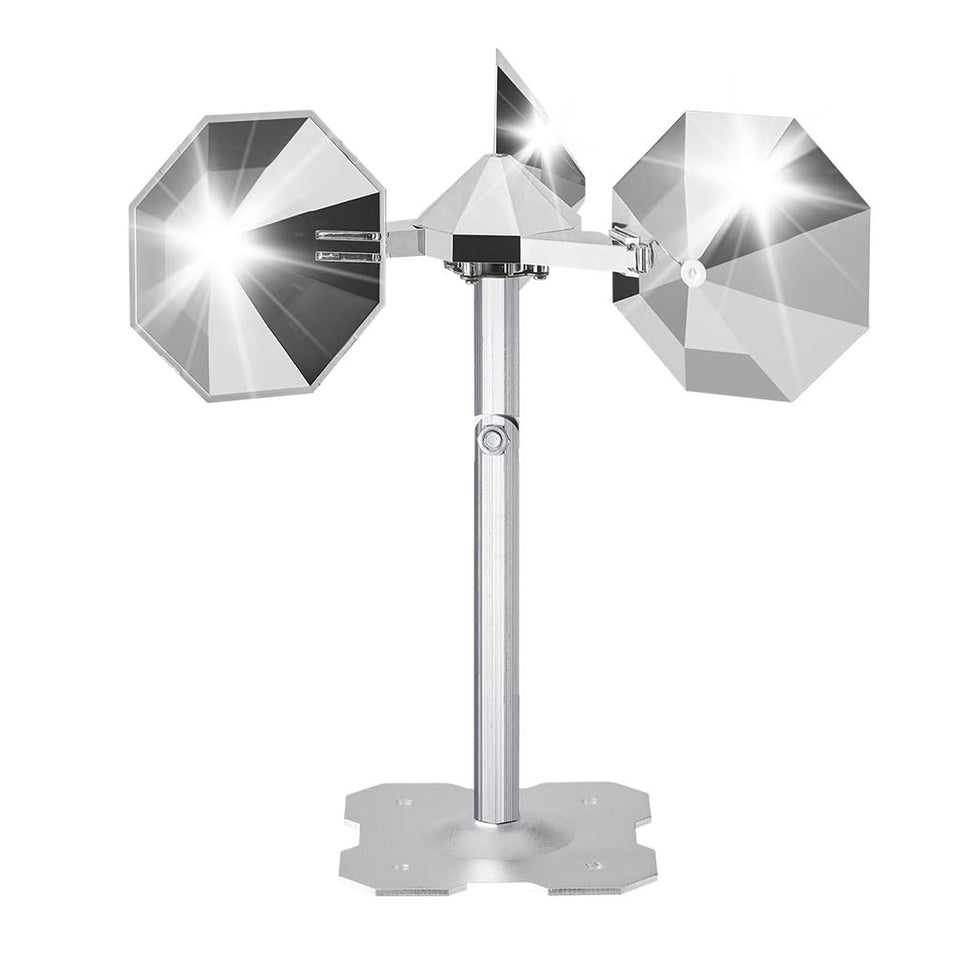 Etermeish Bird Scare Reflector rotating to deter birds in outdoor spaces