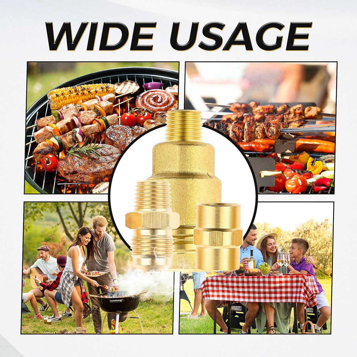 ETERMETA BBQ camping propane setup, ideal for outdoor cooking and heat sources.