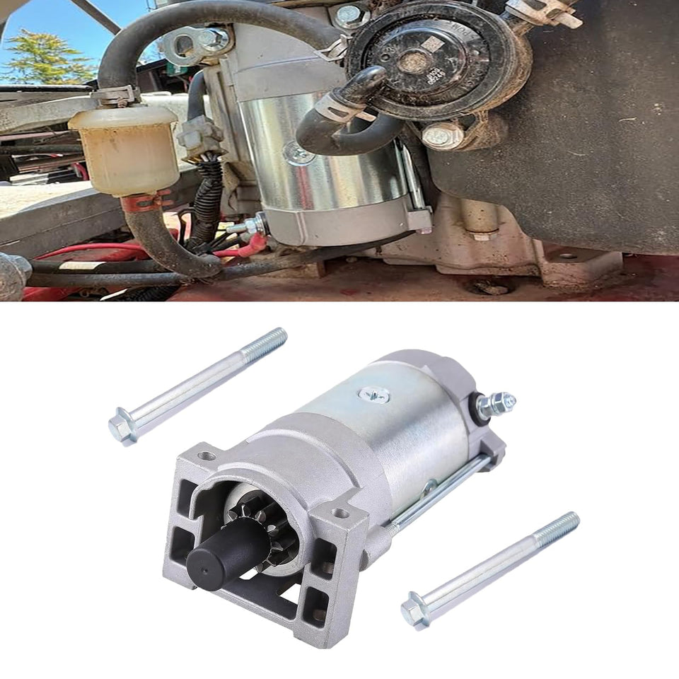 Eterpace starter motor front view showing compatibility with Toro mowers for reliable starts.