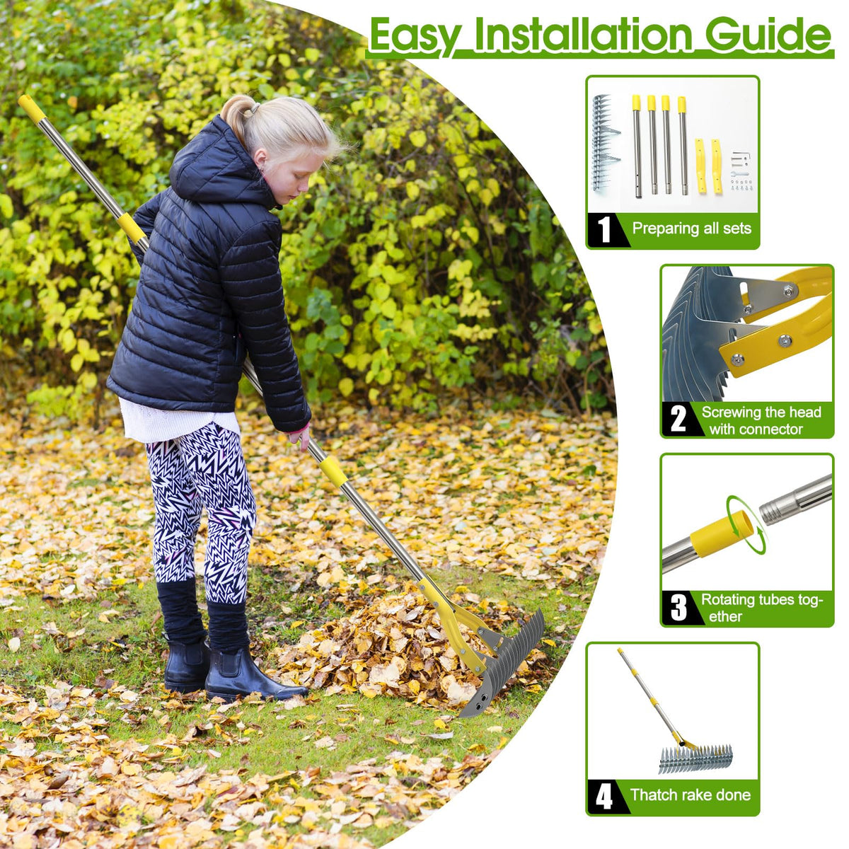 ETICSIPA ergonomic dethatching tool supports controlled, repeatable work.