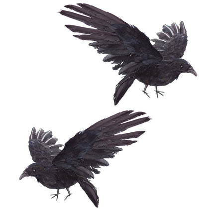 Etistta Realistic Crow XL in flight adds spooky Halloween ambiance