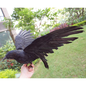 Etistta Realistic Crow XL handmade feather details enhance realism