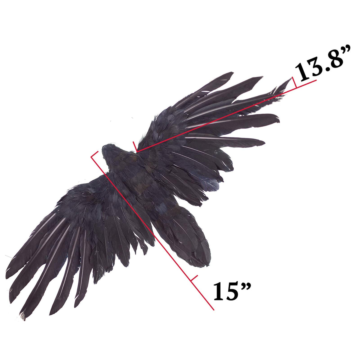 Etistta Realistic Crow XL perched for outdoor or indoor display