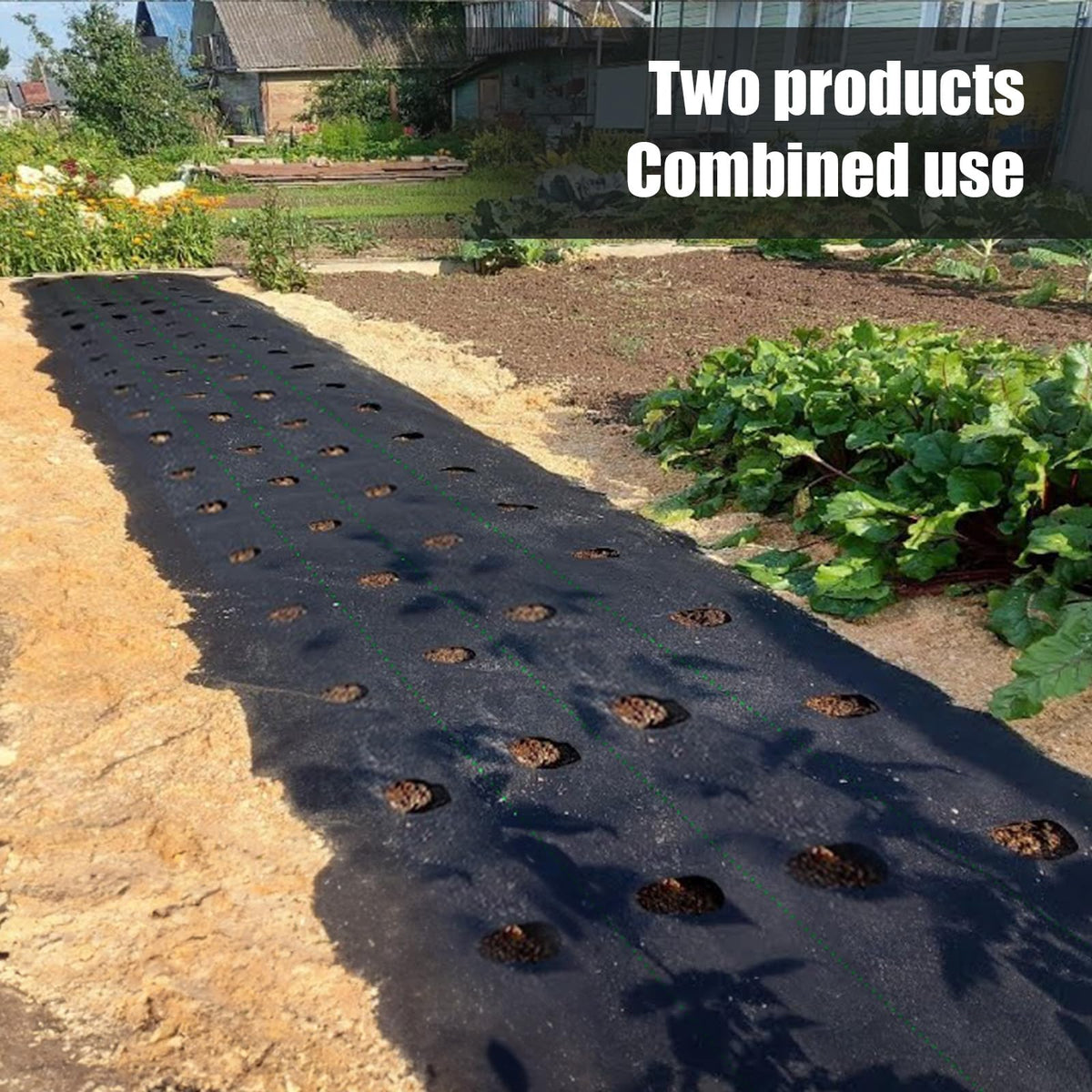 Heavy-duty PE weave from Etnorsu for durable weed blocking.
