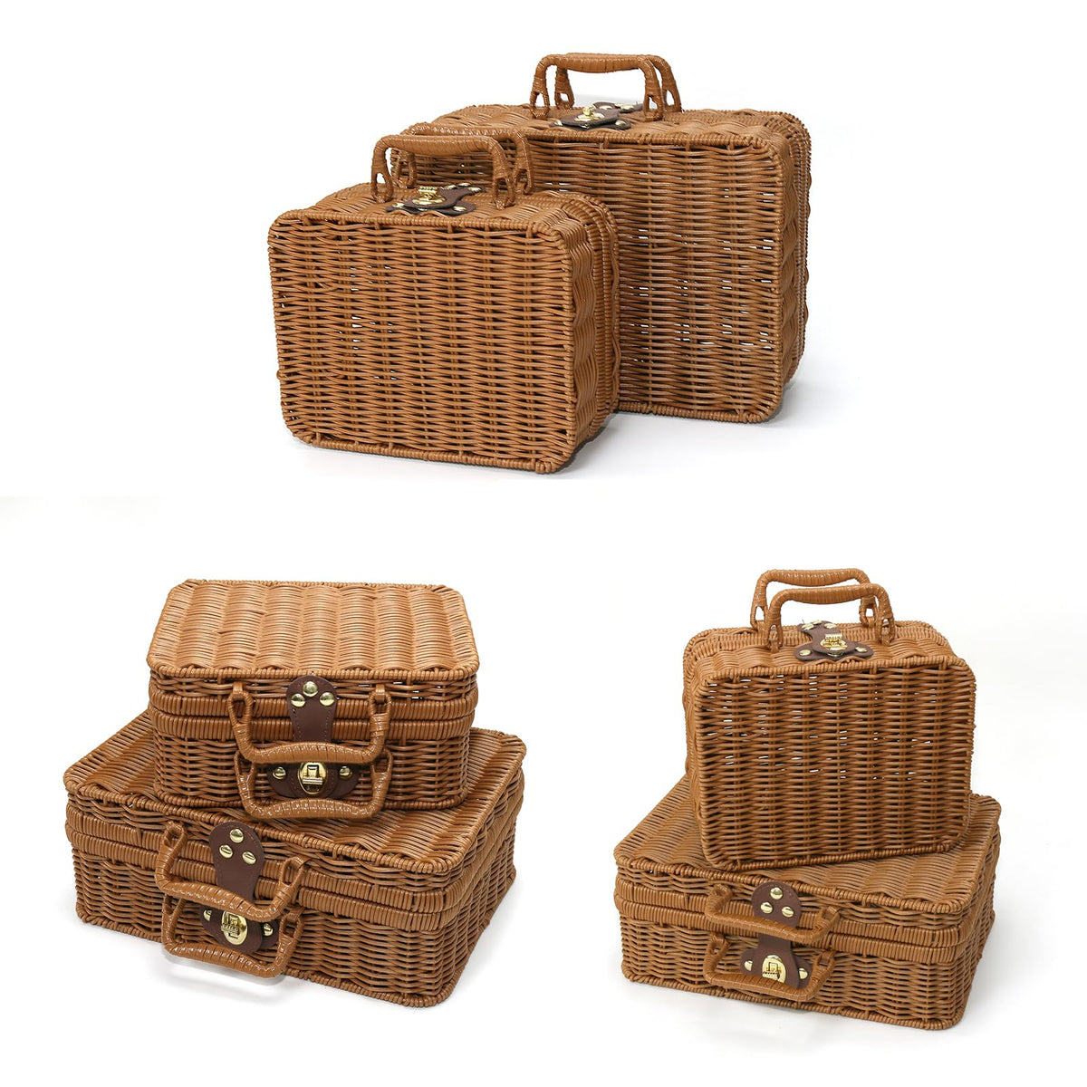 Etnorsu multifunctional storage basket serves as gifts, stationery, or small keepsakes.