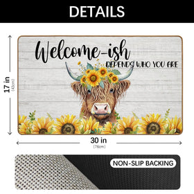 ETYZE Highland cow gift mat suits porches or indoor entries for cow lovers.