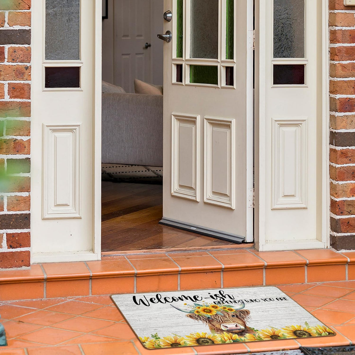 ETYZE Outdoor entrance mat with reinforced edges stays durable under traffic.