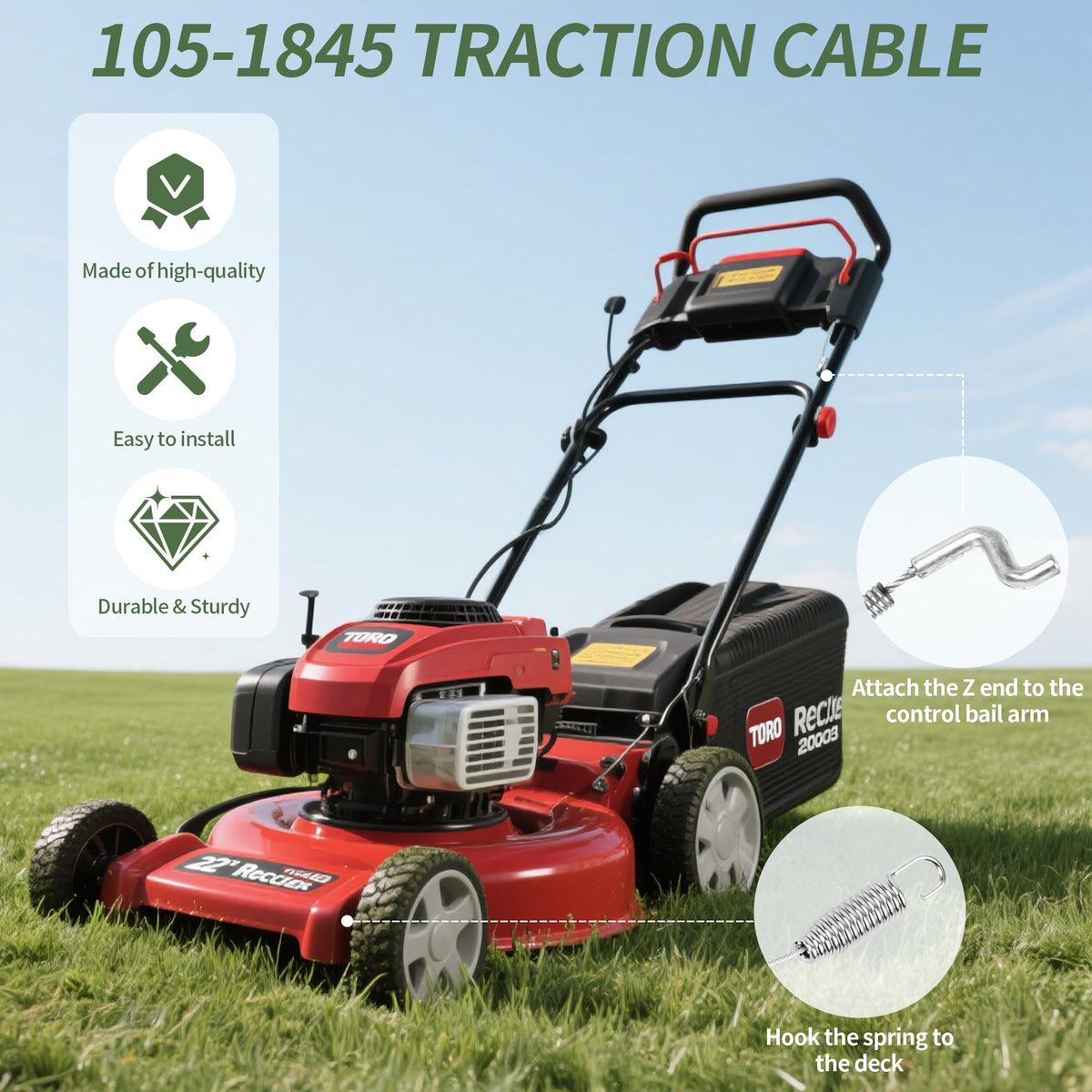 ETZ 54.5-inch conduit matches precise fit for Toro recycler