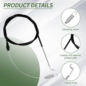 ETZ steel-coated cable resists rust for long-lasting mower performance