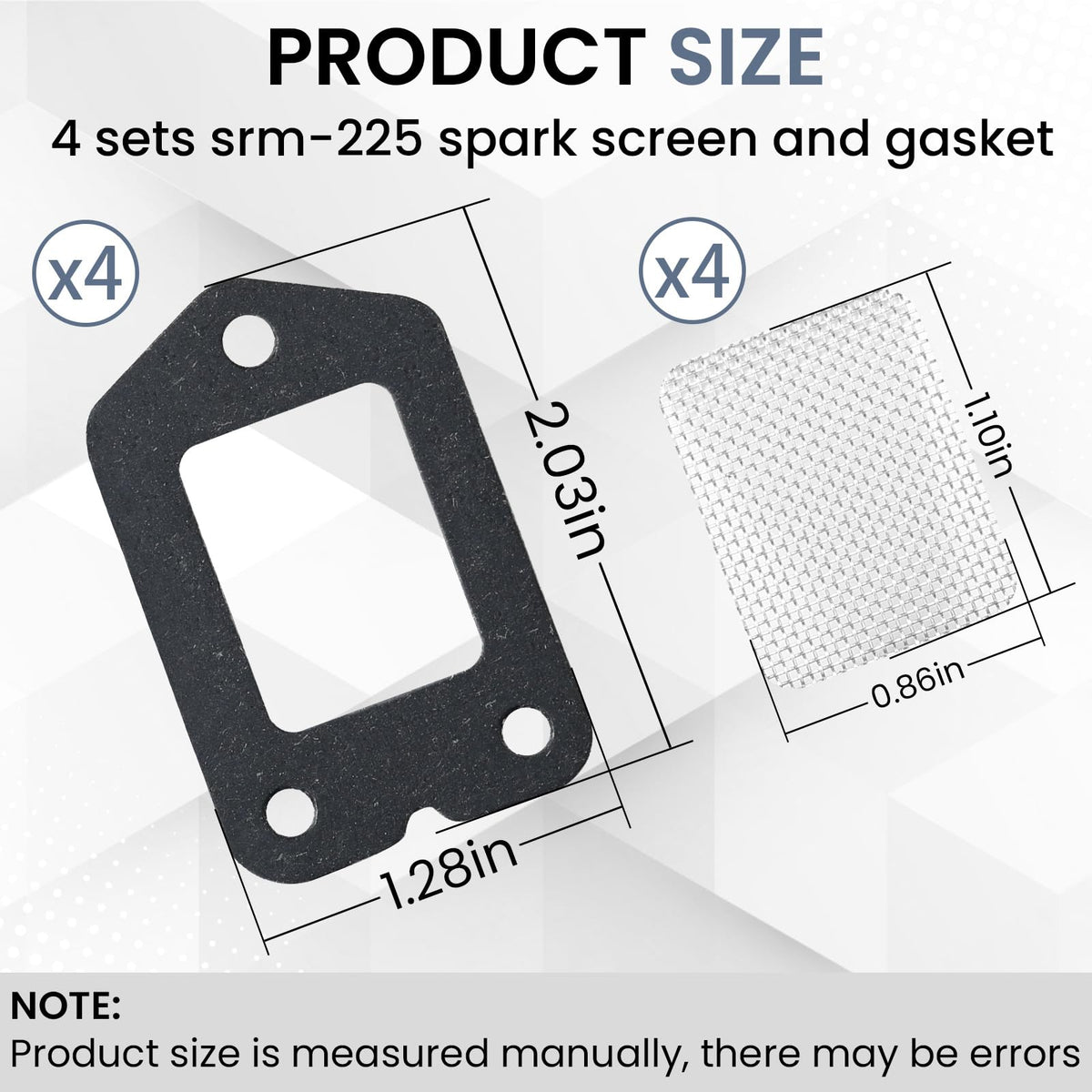 ETZ muffler gasket for Echo SRM-225, tight seal
