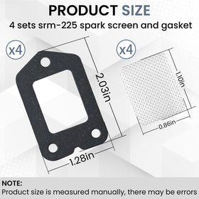 ETZ muffler gasket for Echo SRM-225, tight seal