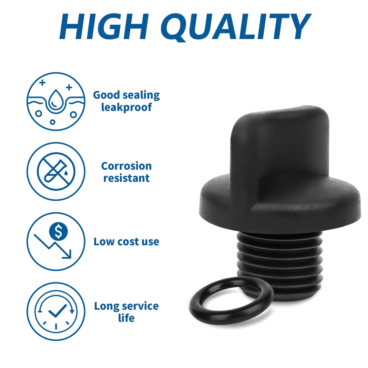 Durable O-ring included to improve leak resistance in outdoor equipment.