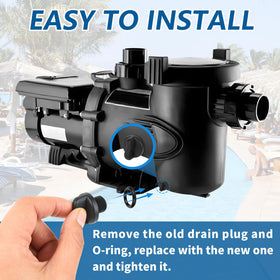 Finger knob design allows easy opening and closing during maintenance.