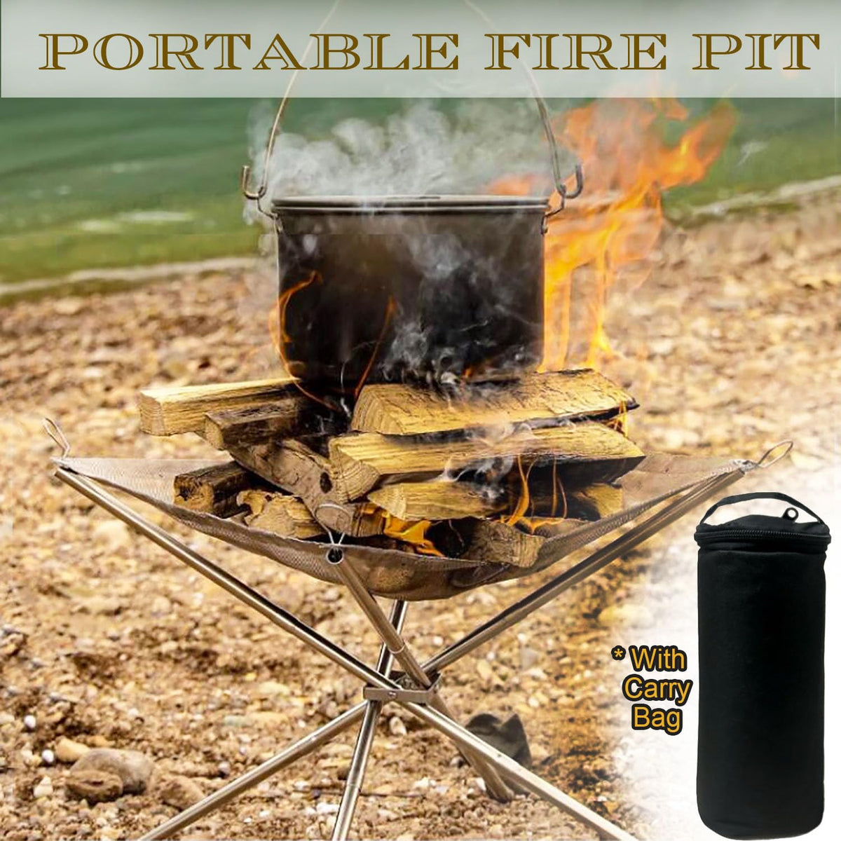 Eubeneortho fire pit assembly shows quick setup without tools.