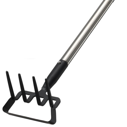 EUIJOIP 2-in-1 heavy-duty garden hoe with dual heads for fast weed removal