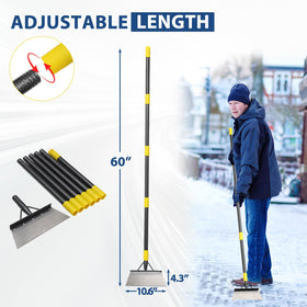 EUIJOIP adjustable length handle fits different heights for comfortable use.