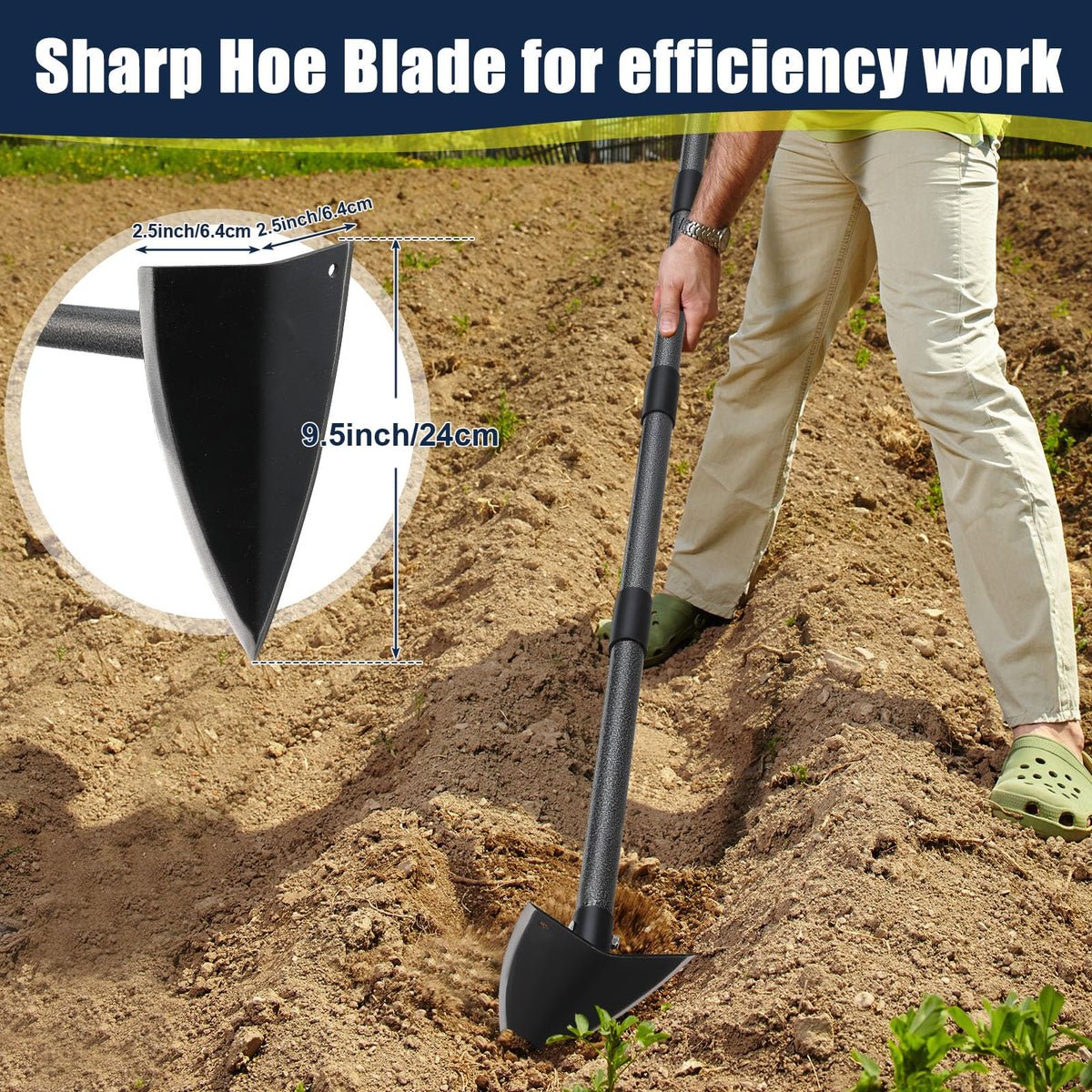 EUIJOIP adjustable pole assembly enables customizable reach from 15 to 60 inches