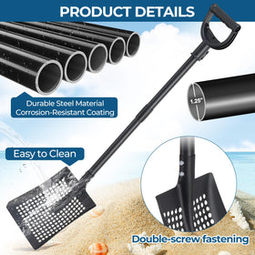 EUIJOIP sturdy sifter shovel designed for heavy-duty garden and poultry work.
