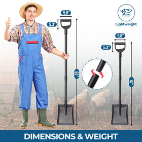 EUIJOIP ergonomic soft grip handle reduces fatigue during use.